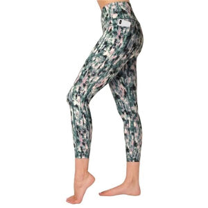 Sweaty Betty Super Sculpt Pocket 7/8 Leggings blue xray floral print XXS